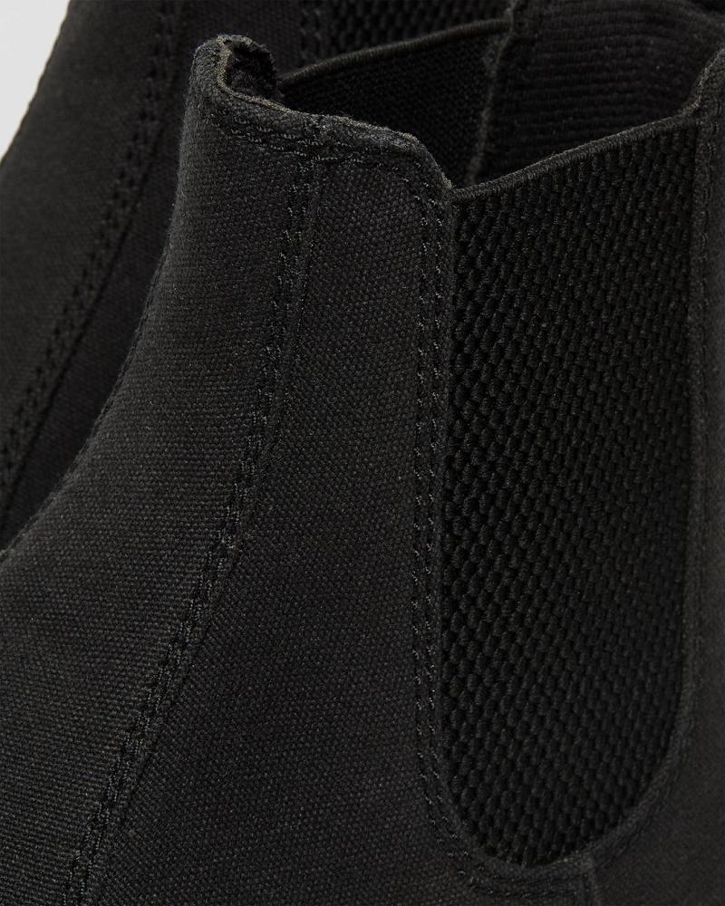 Dr Martens Tempesta Men's Canvas Vanlige Chelsea Støvler Herre Svarte | Norge 311FDN